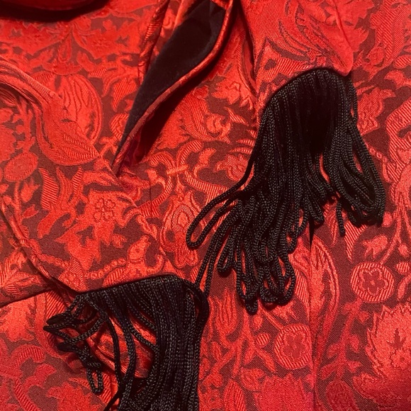 Victoria's Secret Red and Black Robe gorgeous - Picture 6 of 7